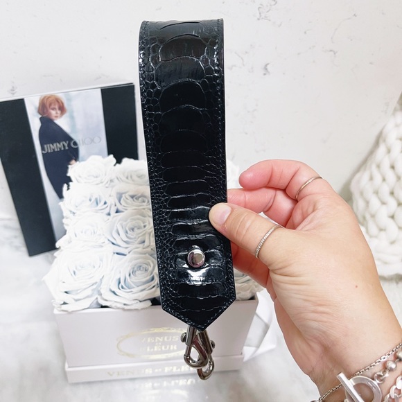 Authentic Jimmy Choo New Alligator Leather Mini / Top Handle  Bag Strap - Picture 6 of 12